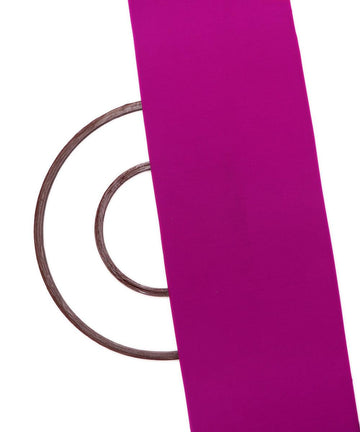 purple plain crepe fabric 2